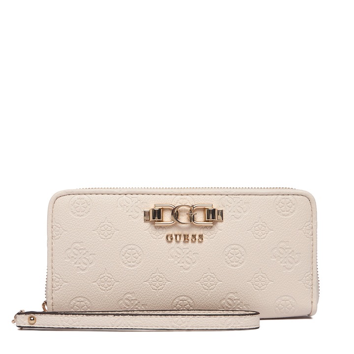Portofel dama, Guess, ecru, piele ecologica, One Size INTL