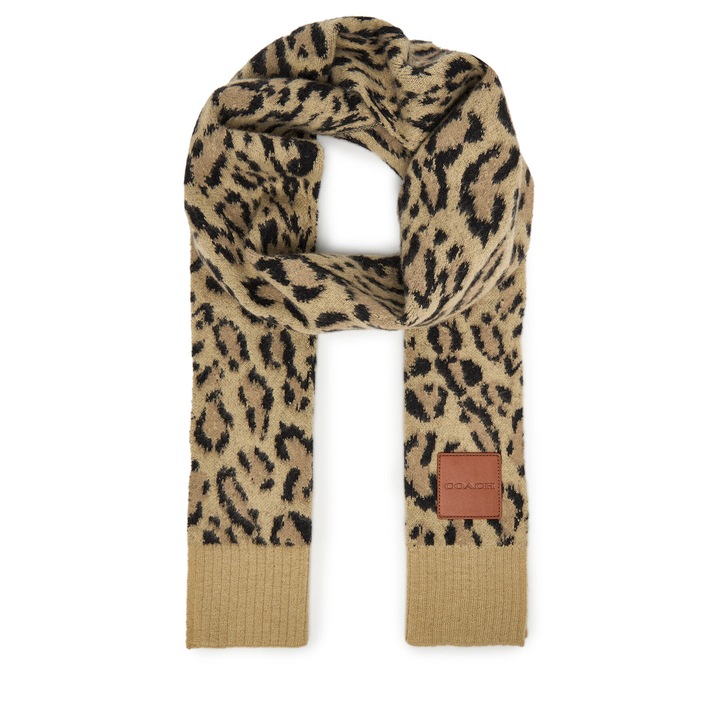 Esarfa dama, Coach, bej, One Size INTL