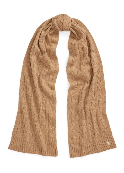 Esarfa dama, Polo Ralph Lauren, lana, bej, One Size INTL