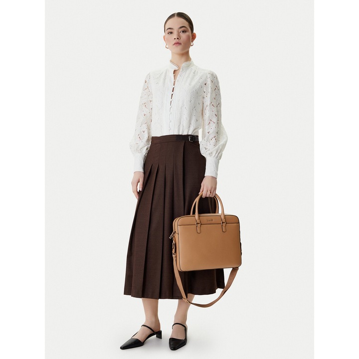 Geanta laptop dama, Liu Jo, ecologica, maro, One Size INTL