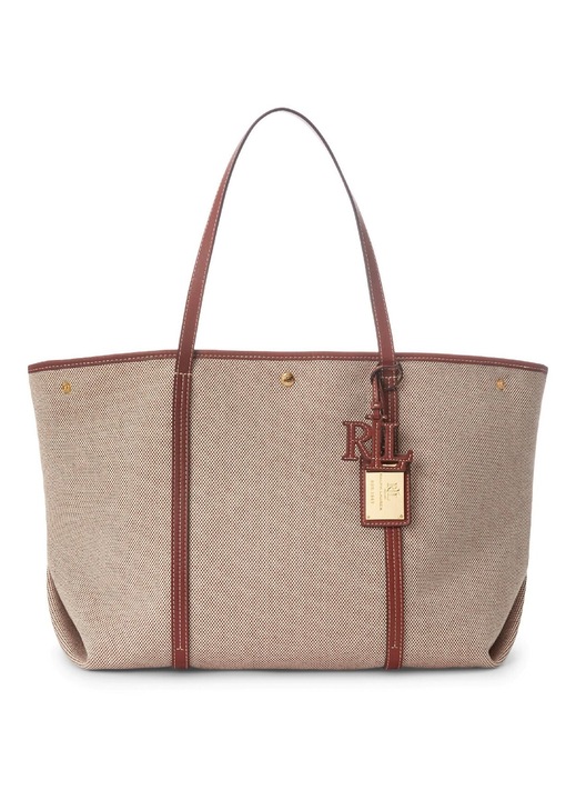 Geanta dama, Lauren Ralph Lauren, mare, piele naturala, maro, One Size INTL