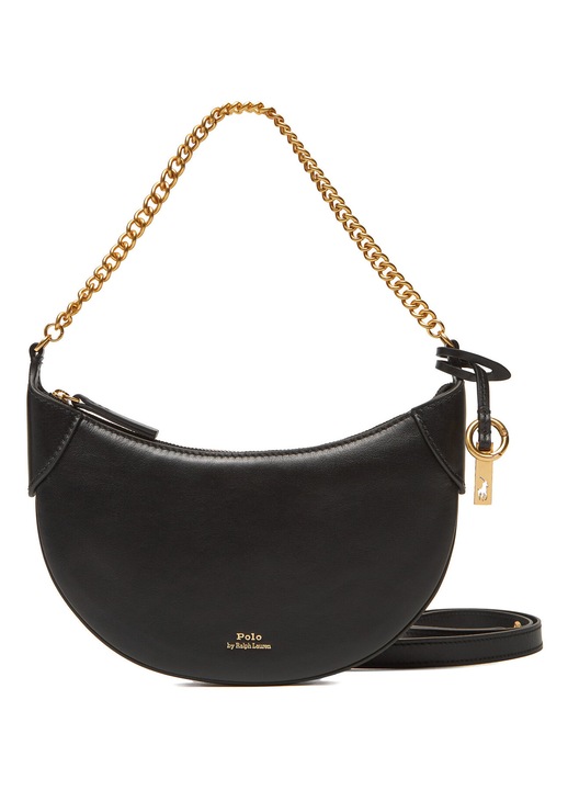 Női táska, Polo Ralph Lauren, valódi bőr, fekete, One Size INTL