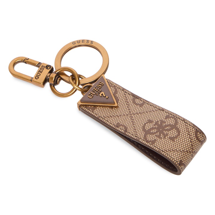 Breloc barbati, Guess, piele ecologica, bej