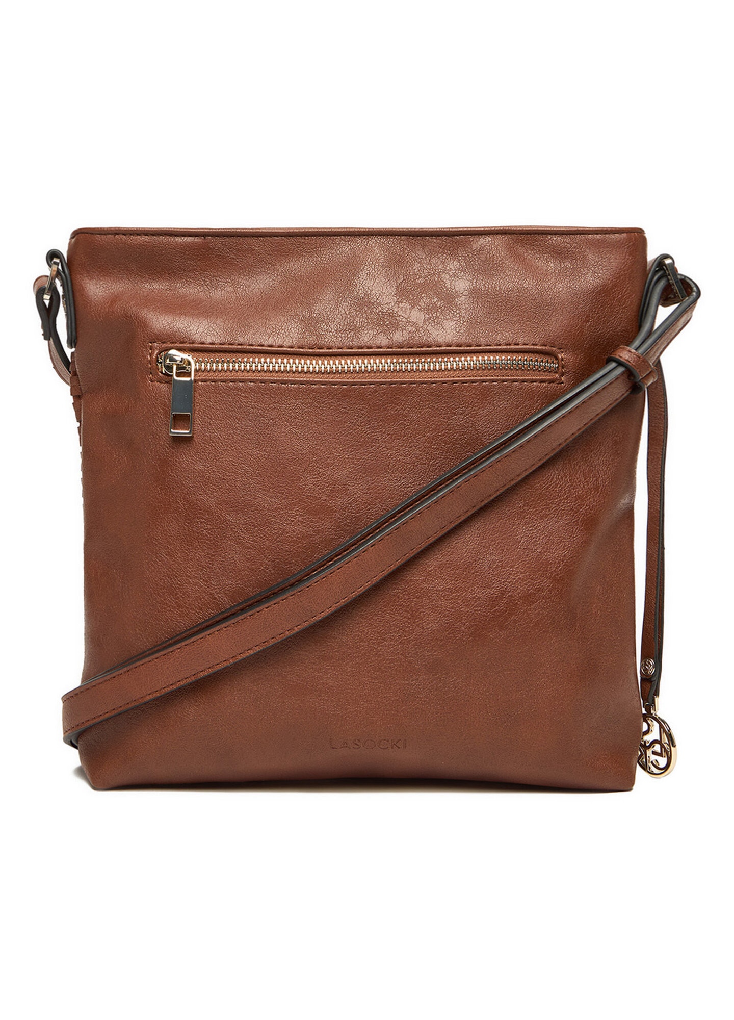 Geanta crossbody, Lasocki, material sintetic, maro, One Size INTL