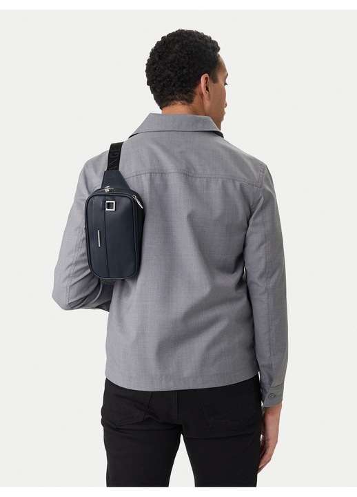 Férfi pénztárca, Armani Exchange, műbőr, kék, One Size INTL