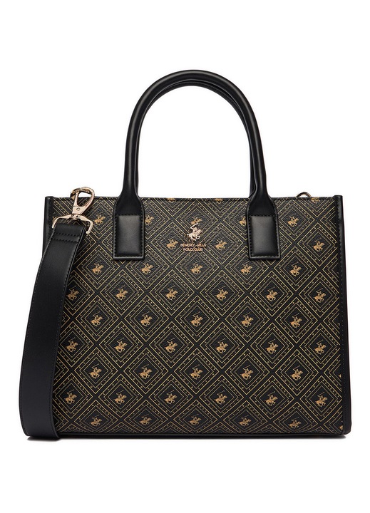 Női táska, Beverly Hills Polo Club, fekete, One Size INTL, textil anyag