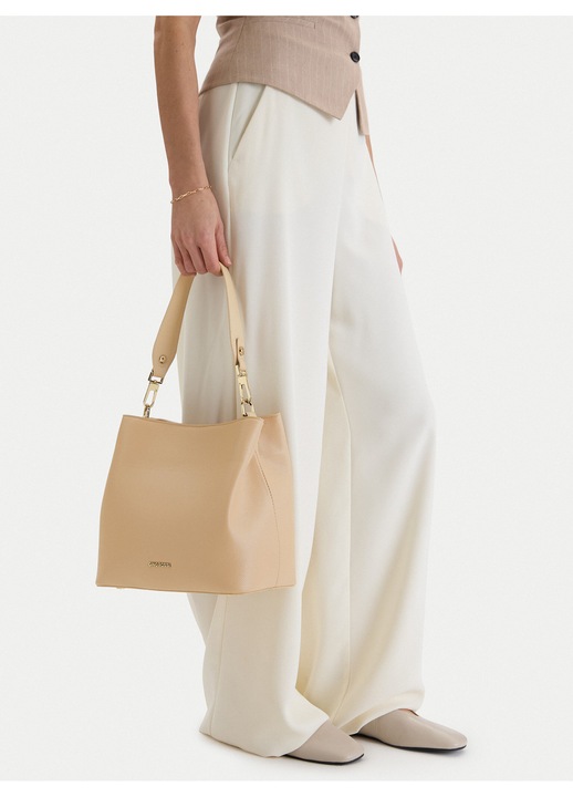 Geanta dama, Gino Rossi, tkanina, bej, One Size INTL