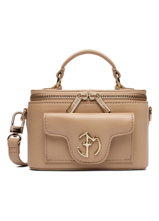 Дамска чанта, Eva Minge, плат, бежов, One Size INTL