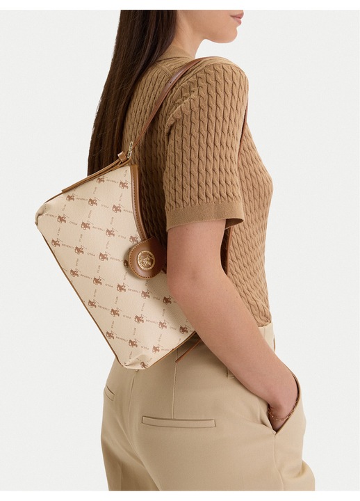 Női táska, Beverly Hills Polo Club, szövet, barna, One Size INTL