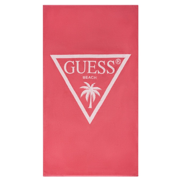 Плажна кърпа, Guess, розова, Един размер INTL