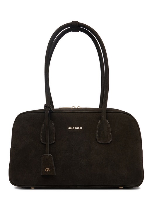 Geanta dama, Gino Rossi, piele naturala, maro, One Size INTL