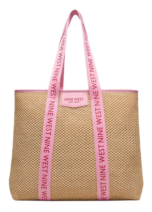 Shopper táska, Nine West, bézs, A4-es méret, szintetikus anyag