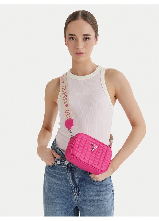 Női táska, Guess, rózsaszín, One Size INTL, műbőr