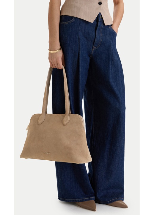 Geanta dama, Gino Rossi, bej, piele naturala, One Size INTL