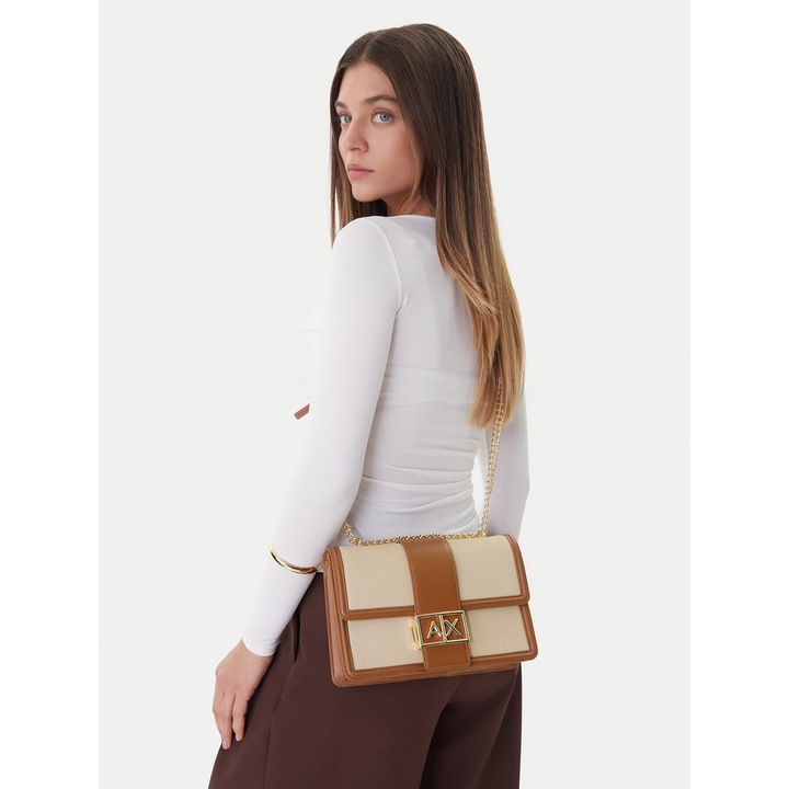 Női táska, Armani Exchange, barna, One Size INTL