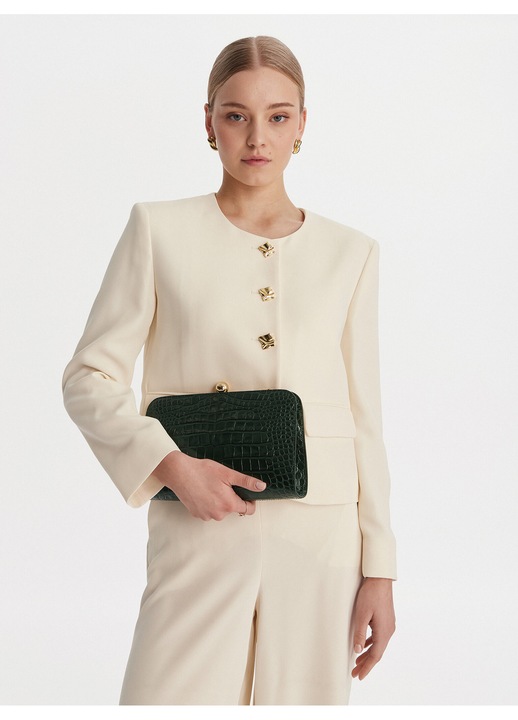 Női táska, Furla, természetes bőr, zöld, One Size INTL