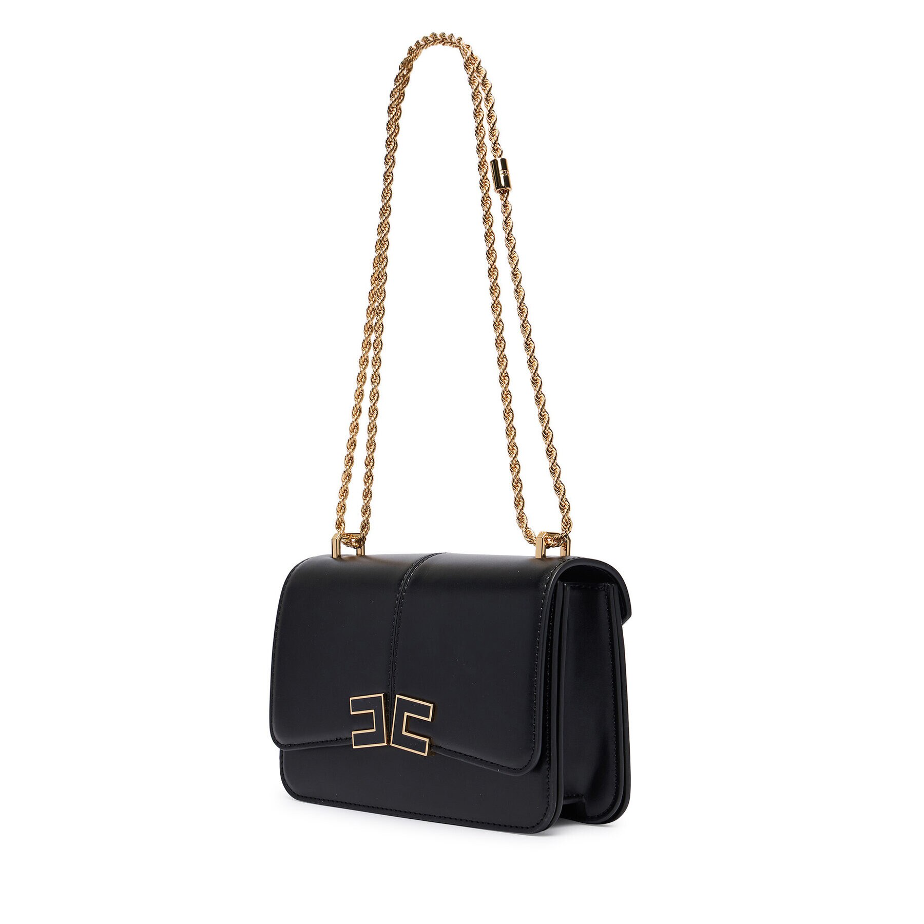 Geanta dama, Elisabetta Franchi, piele ecologica, negru, One Size