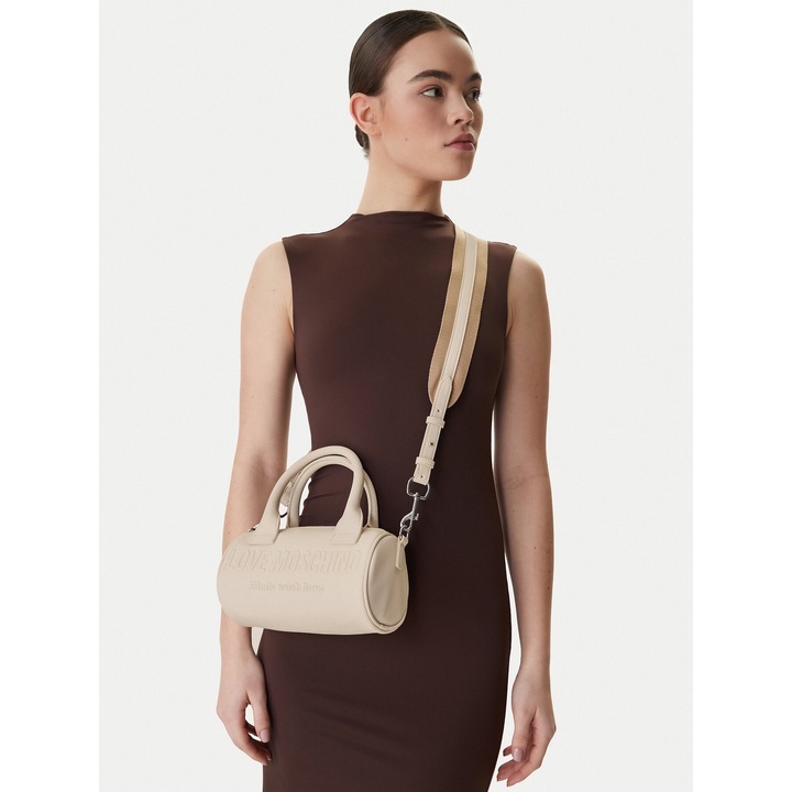 Geanta dama, Love Moschino, piele ecologica, bej, One Size INTL