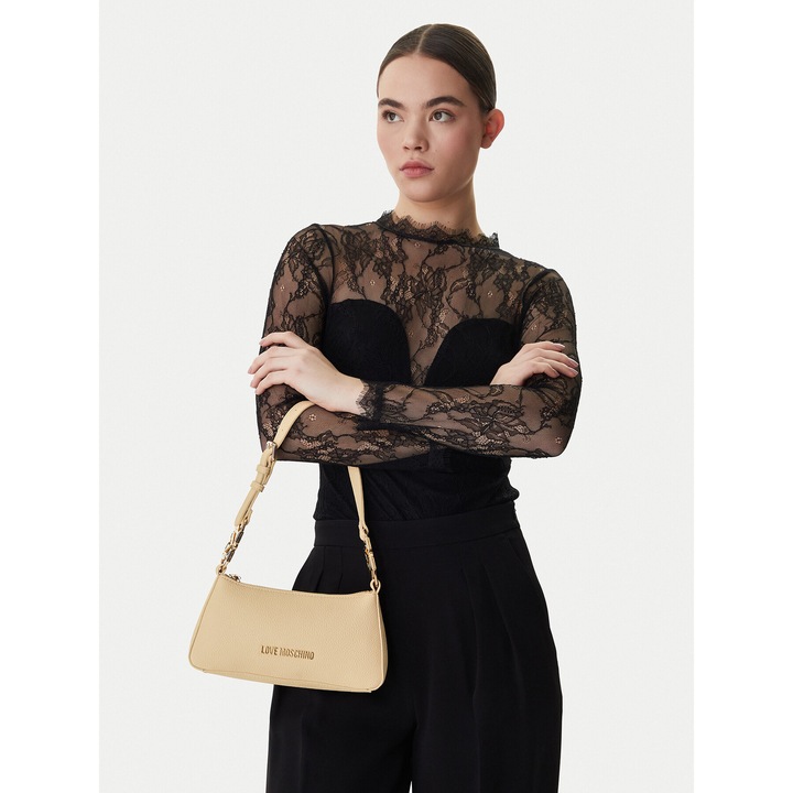 Geanta dama, Love Moschino, piele ecologica, bej, One Size INTL