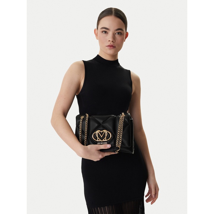 Női táska, Love Moschino, ökológiai, fekete, One Size INTL