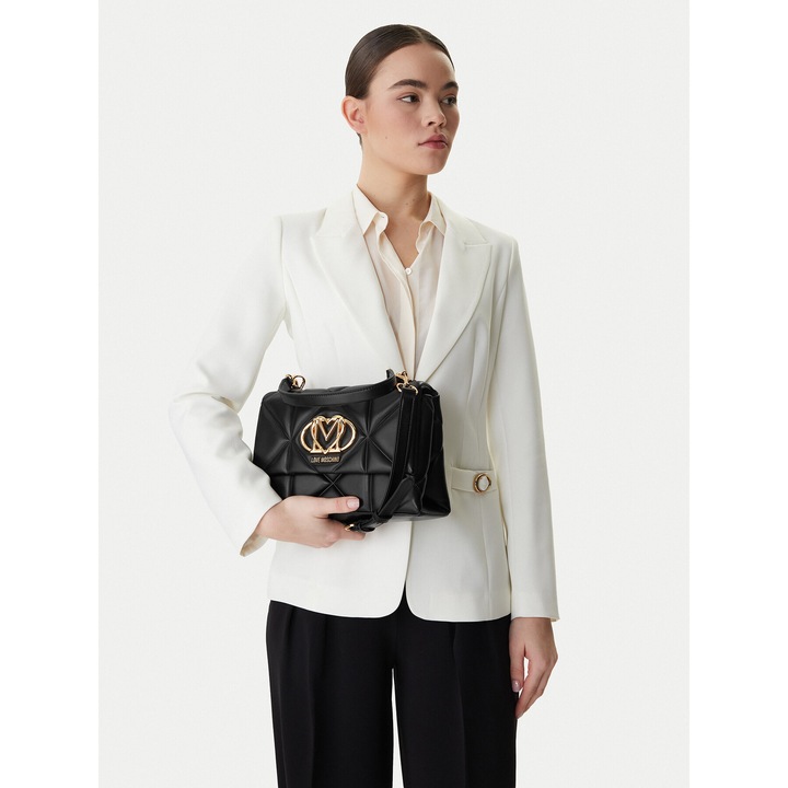 Geanta dama, Love Moschino, piele ecologica, negru, One Size INTL