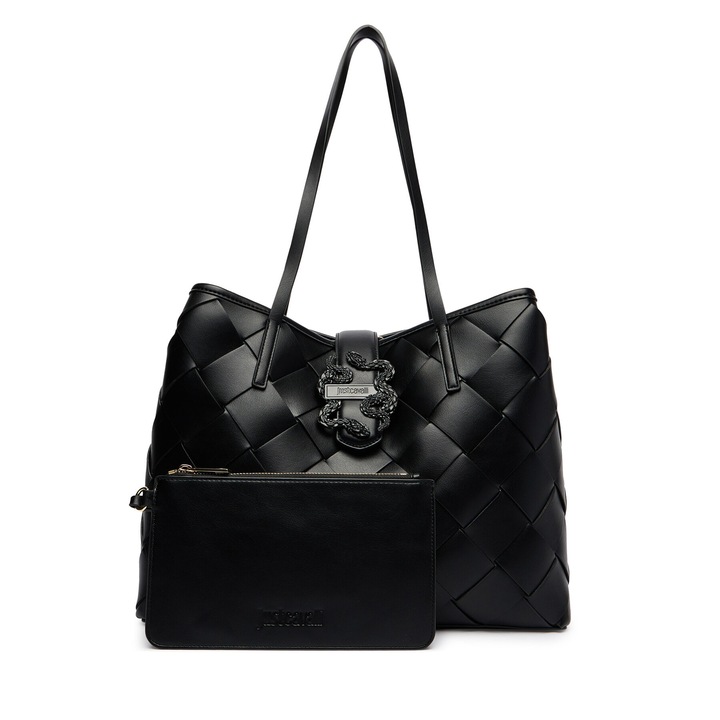 Geanta Just Cavalli, ecologica, neagra, One Size INTL