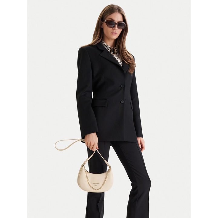 Női táska, Patrizia Pepe, természetes bőr, bézs, One Size INTL