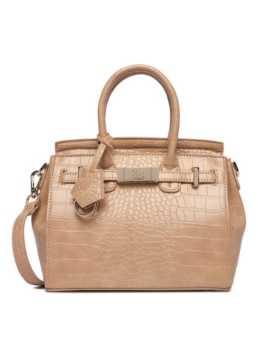Geanta dama, Nine West, croco, bej, One Size INTL