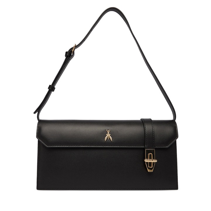 Női táska, Patrizia Pepe, természetes bőr, fekete, One Size INTL