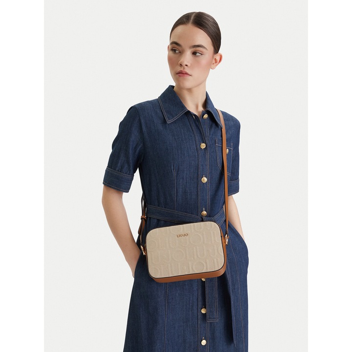 Női táska, Liu Jo, szövet, bézs, One Size INTL