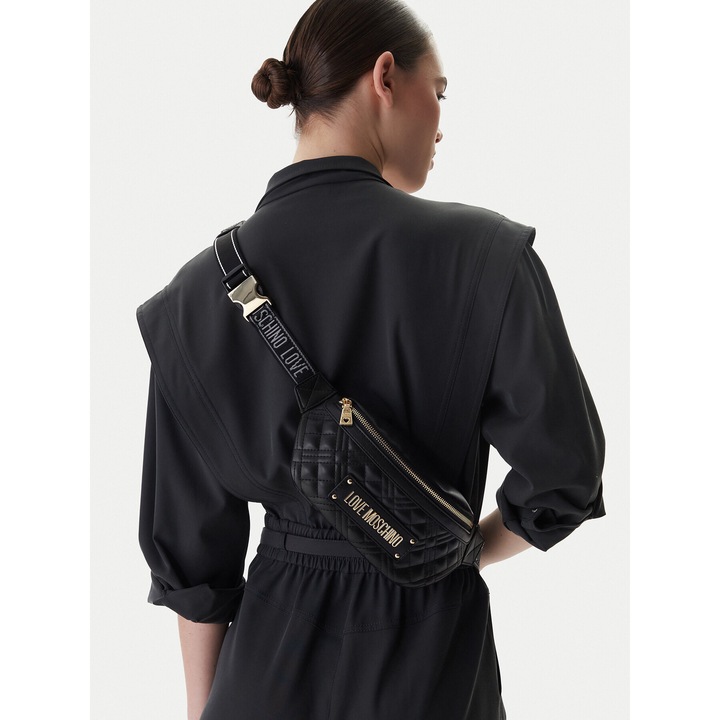 Geanta dama, Love Moschino, neagra, One Size INTL