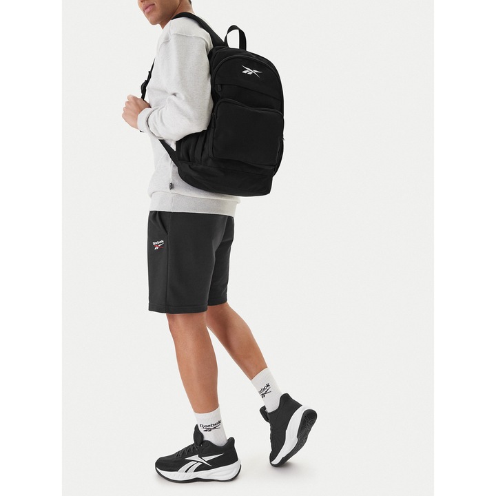 Rucsac Reebok, negru, One Size INTL, material textil, format A4