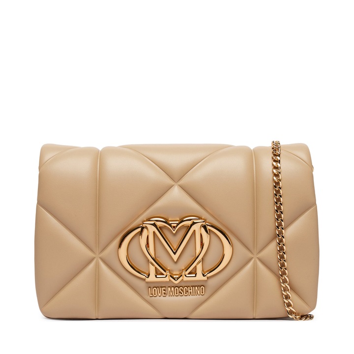 Geanta dama, Love Moschino, piele ecologica, bej, One Size INTL