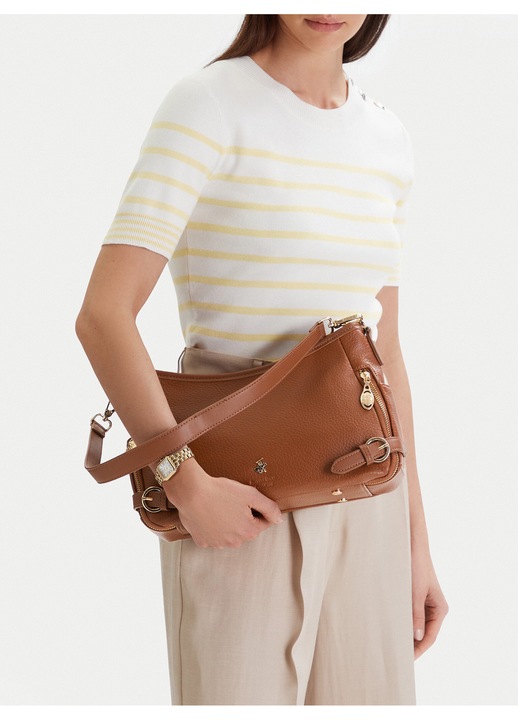 Női táska, Beverly Hills Polo Club, szövet, barna, One Size INTL