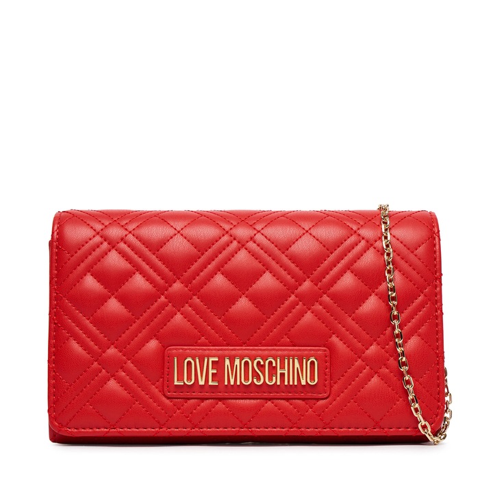 Geanta dama, Love Moschino, piele ecologica, rosie, One Size INTL