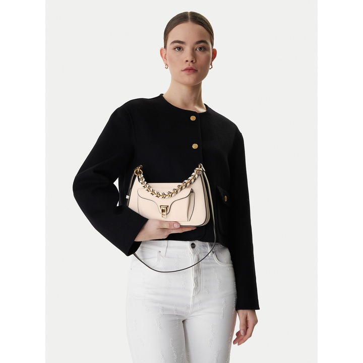 Női táska, Coccinelle, bézs, természetes bőr, One Size INTL