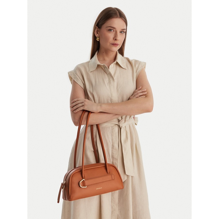 Női táska, Coccinelle, természetes bőr, barna, One Size INTL
