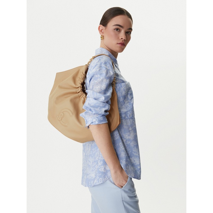 Női táska, Coccinelle, bézs, természetes bőr, One Size INTL