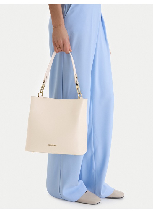 Geanta dama, Gino Rossi, plastic, bej, One Size INTL