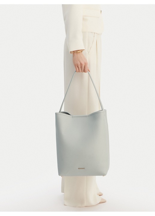 Geanta bucket, Gino Rossi, albastra, dimensiune A4, pentru femei