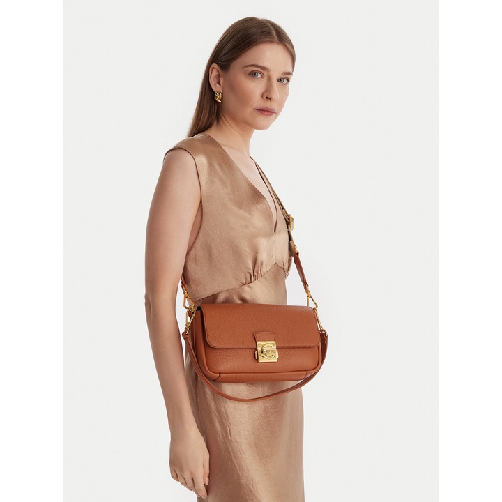 Női táska, Coccinelle, valódi bőr, barna, One Size INTL