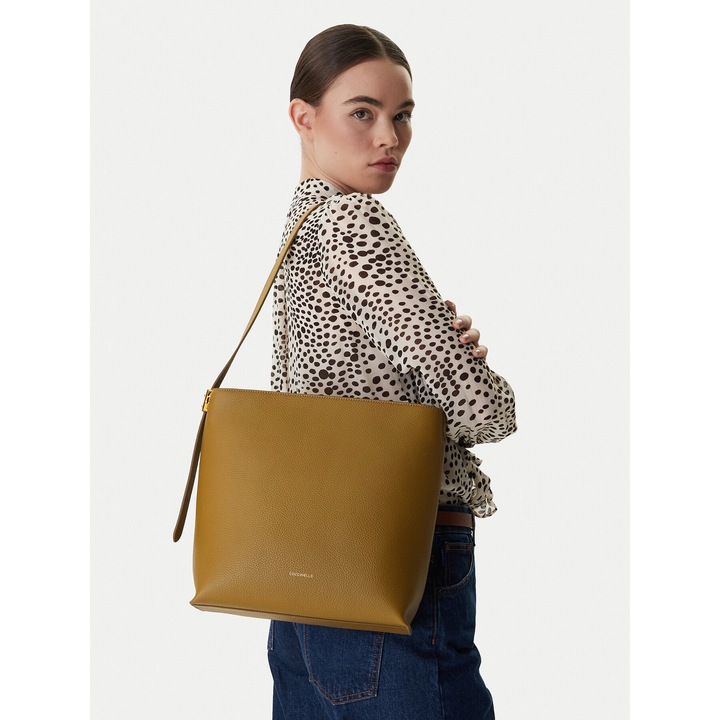 Női táska, Coccinelle, természetes bőr, zöld, One Size INTL