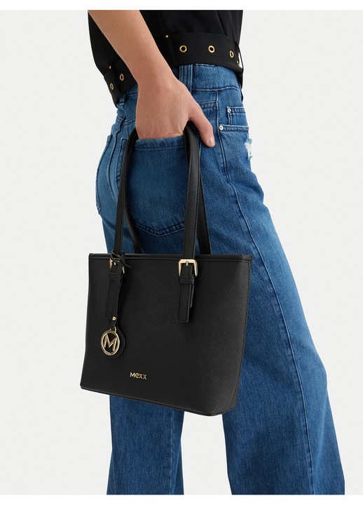 Női táska, Mexx, szövet, fekete, One Size INTL