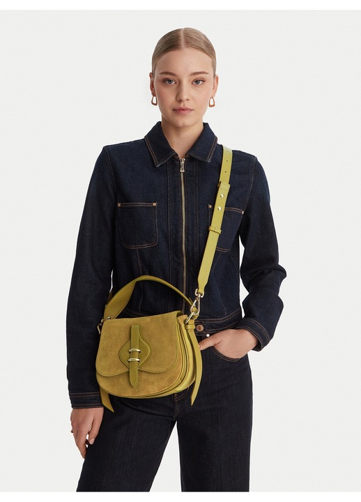 Női táska, Coccinelle, természetes bőr, zöld, One Size INTL