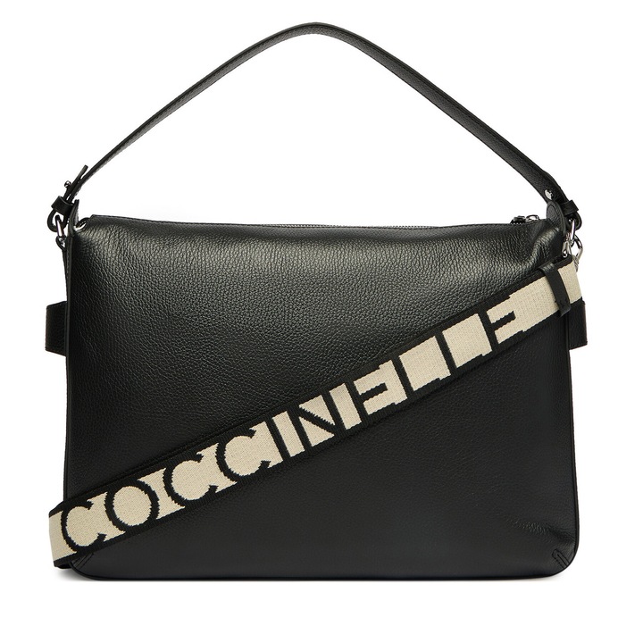 Női táska, Coccinelle, természetes bőr, fekete, One Size INTL