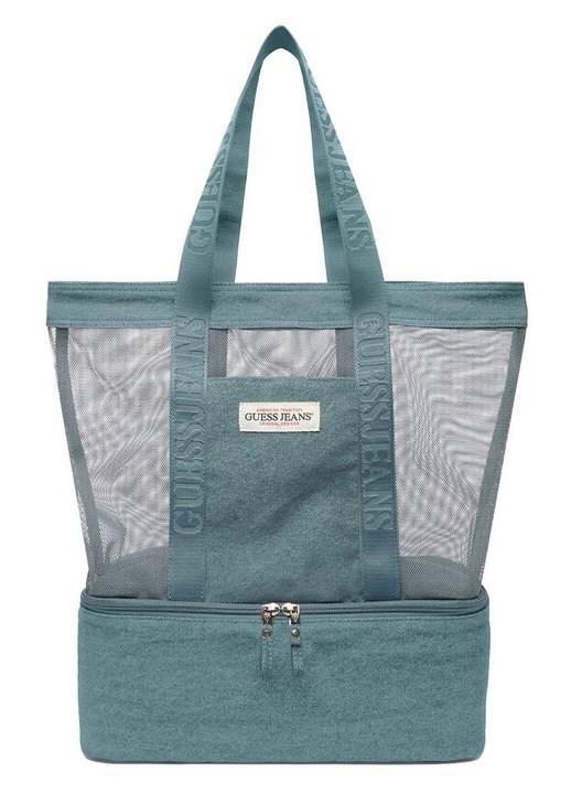 Geanta dama, Guess Jeans, albastru, One Size INTL