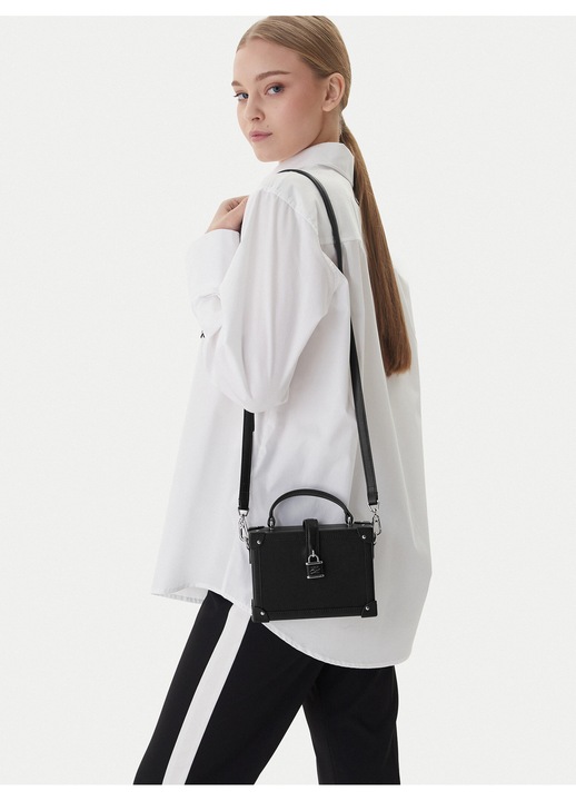 Női táska, Karl Lagerfeld, természetes bőr, fekete, One Size INTL