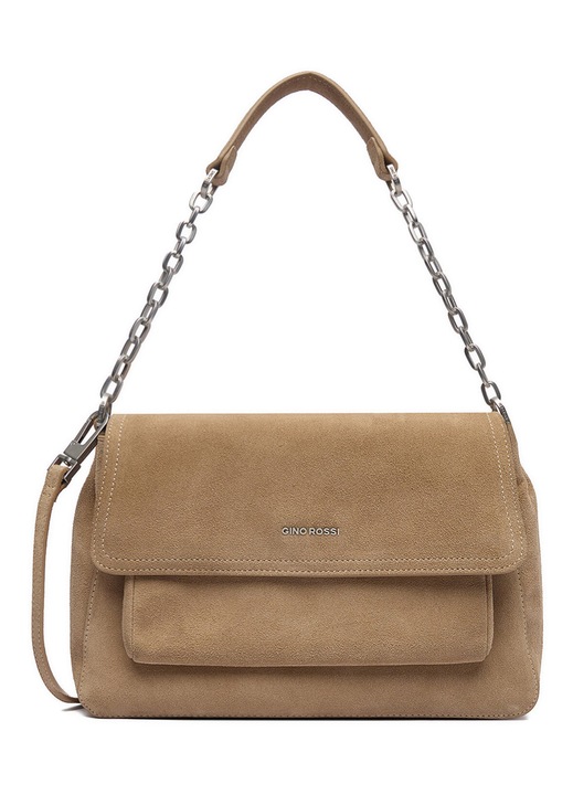 Női táska, Gino Rossi, természetes bőr, bézs, One Size INTL