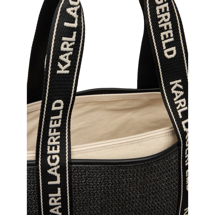 Geanta dama, Karl Lagerfeld, plastic, negru, One Size INTL