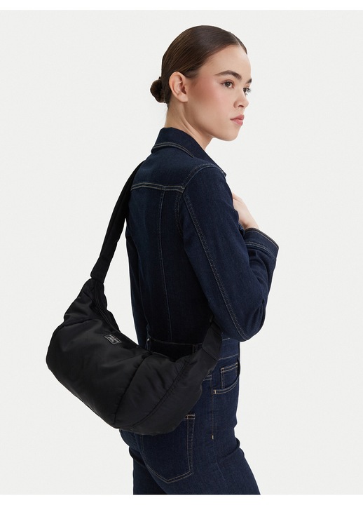 Női táska, Guess Jeans, fekete, One Size INTL, textil anyag